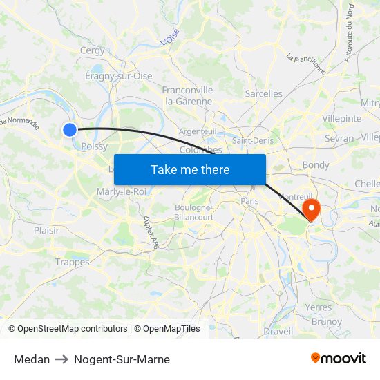 Medan to Nogent-Sur-Marne map