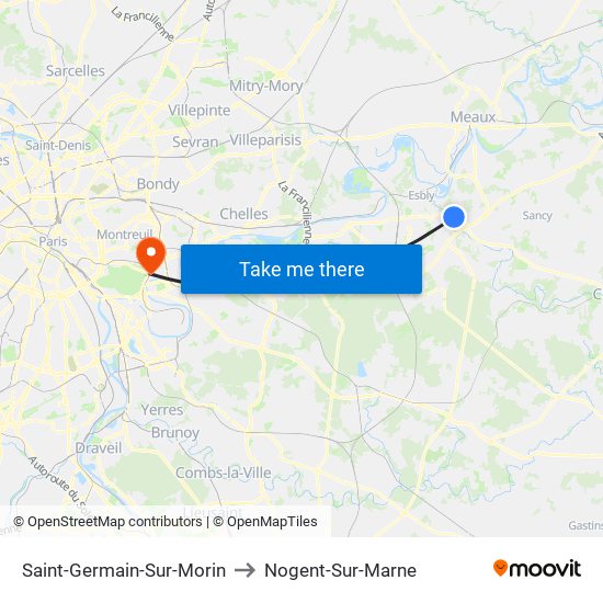 Saint-Germain-Sur-Morin to Nogent-Sur-Marne map