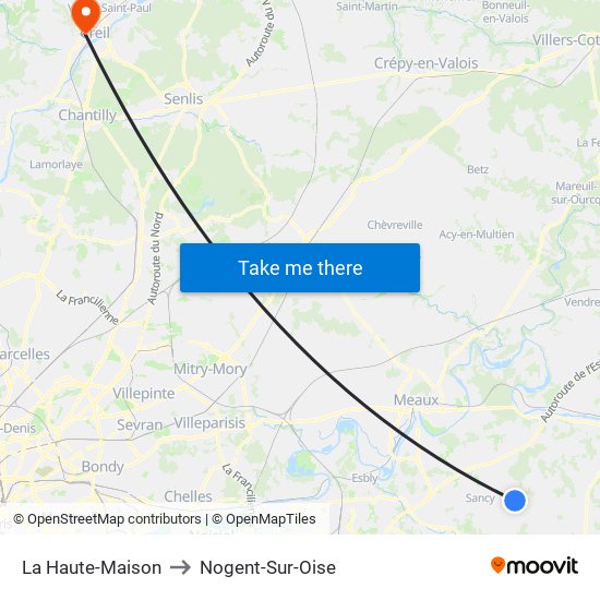La Haute-Maison to Nogent-Sur-Oise map