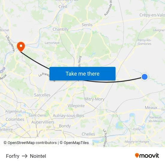 Forfry to Nointel map