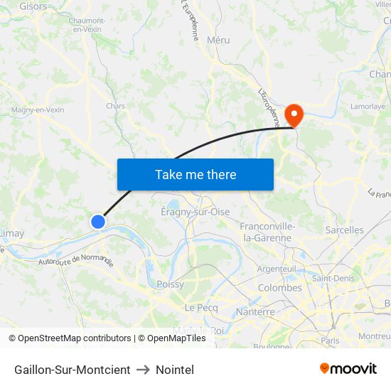 Gaillon-Sur-Montcient to Nointel map