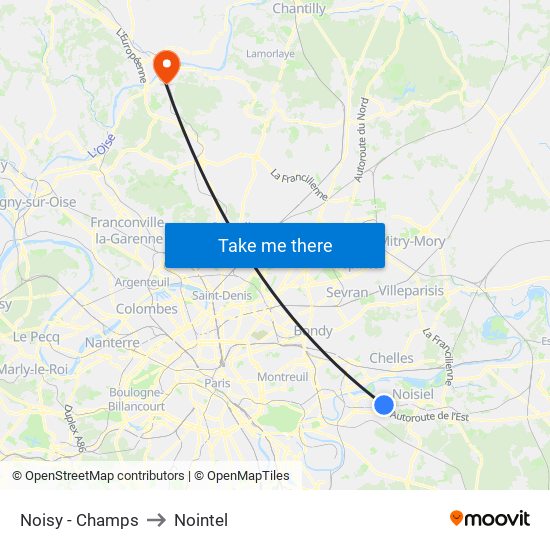 Noisy - Champs to Nointel map
