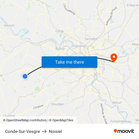 Conde-Sur-Vesgre to Noisiel map