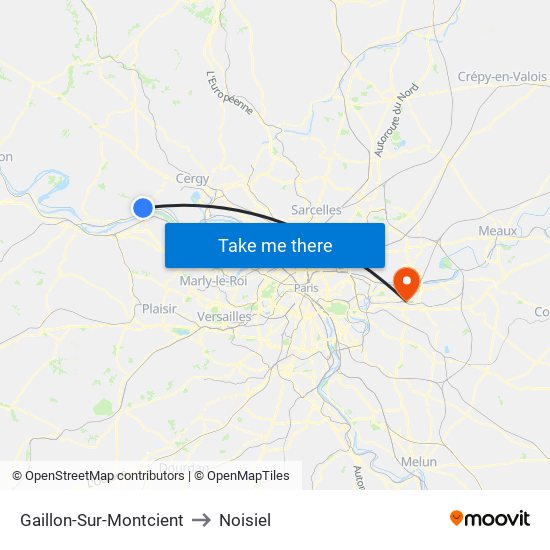 Gaillon-Sur-Montcient to Noisiel map