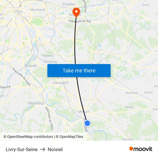 Livry-Sur-Seine to Noisiel map