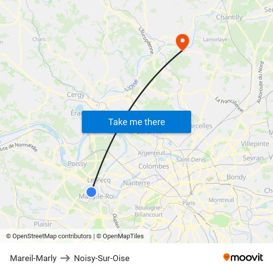 Mareil-Marly to Noisy-Sur-Oise map