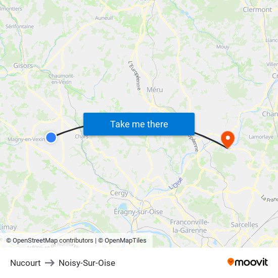 Nucourt to Noisy-Sur-Oise map
