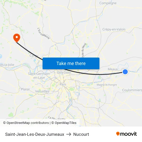 Saint-Jean-Les-Deux-Jumeaux to Nucourt map