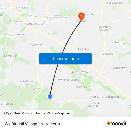 Wy-Dit-Joli-Village to Nucourt map