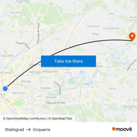 Stalingrad to Ocquerre map