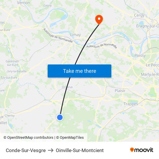 Conde-Sur-Vesgre to Oinville-Sur-Montcient map