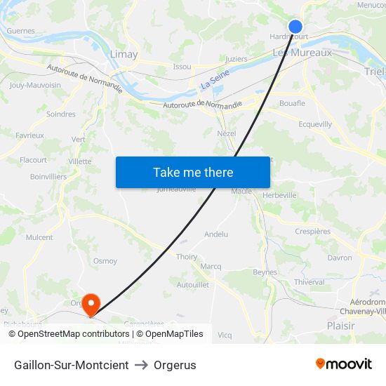 Gaillon-Sur-Montcient to Orgerus map
