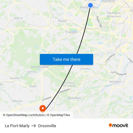 Le Port-Marly to Le Port-Marly map