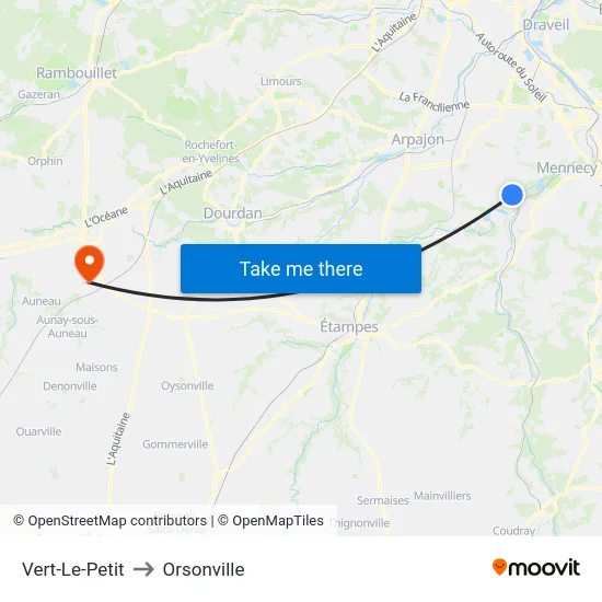 Vert-Le-Petit to Orsonville map