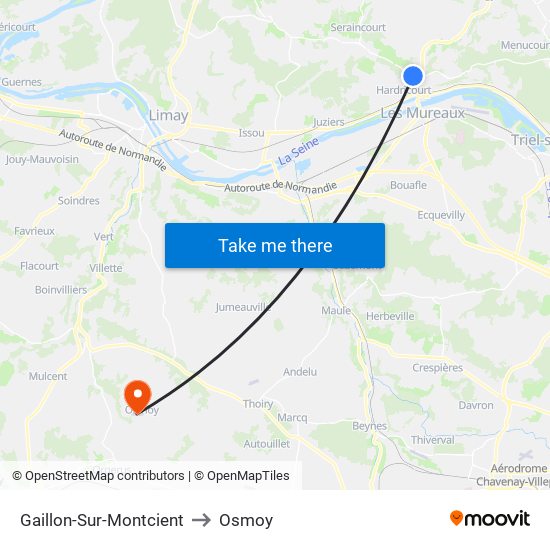 Gaillon-Sur-Montcient to Osmoy map