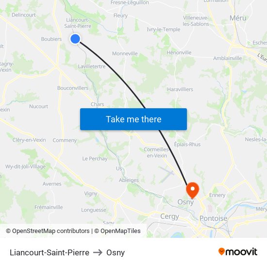 Liancourt-Saint-Pierre to Osny map