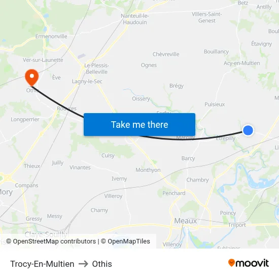 Trocy-En-Multien to Othis map