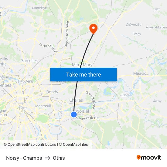 Noisy - Champs to Othis map