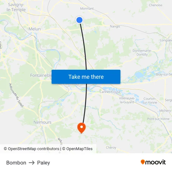Bombon to Paley map