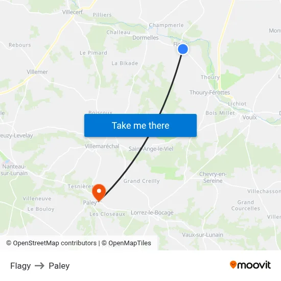 Flagy to Paley map