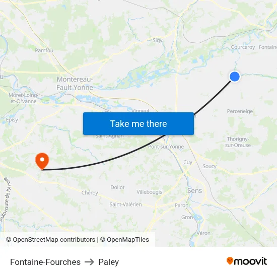 Fontaine-Fourches to Paley map