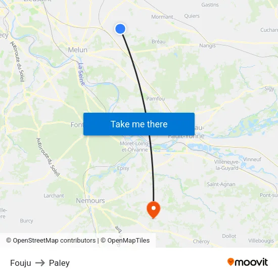 Fouju to Paley map