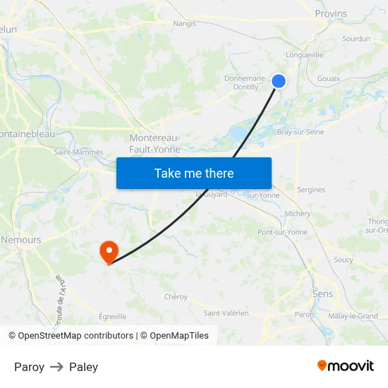 Paroy to Paley map