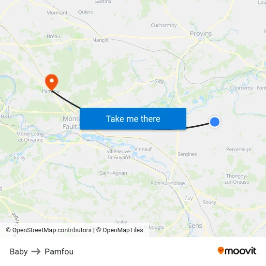 Baby to Pamfou map