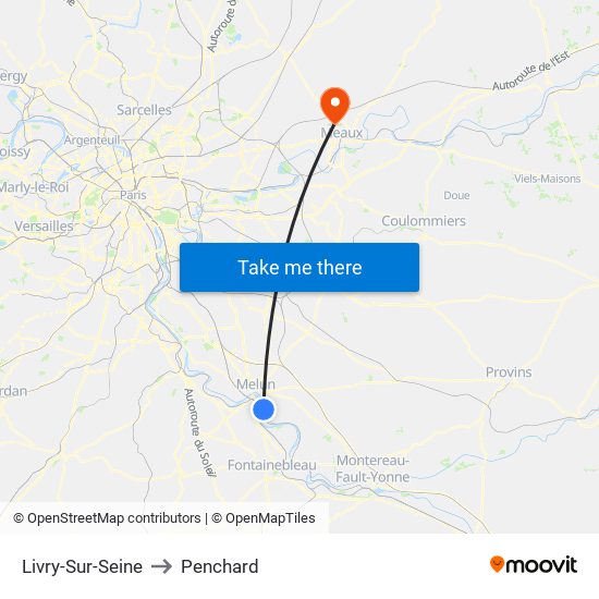 Livry-Sur-Seine to Penchard map