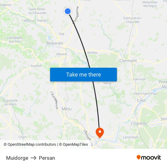 Muidorge to Muidorge map