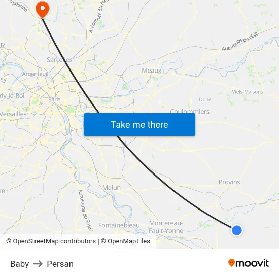 Baby to Persan map