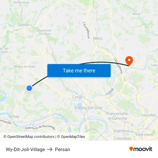 Wy-Dit-Joli-Village to Persan map