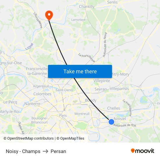 Noisy - Champs to Persan map
