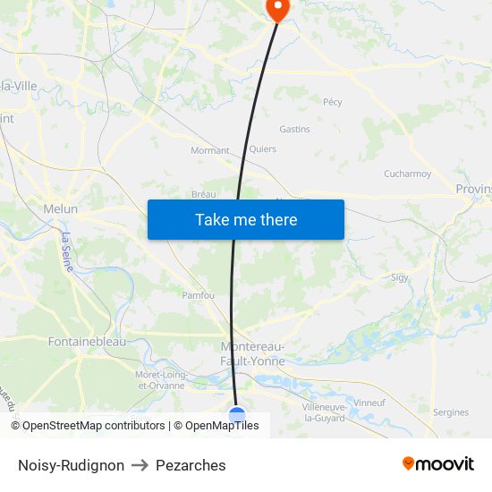 Noisy-Rudignon to Pezarches map