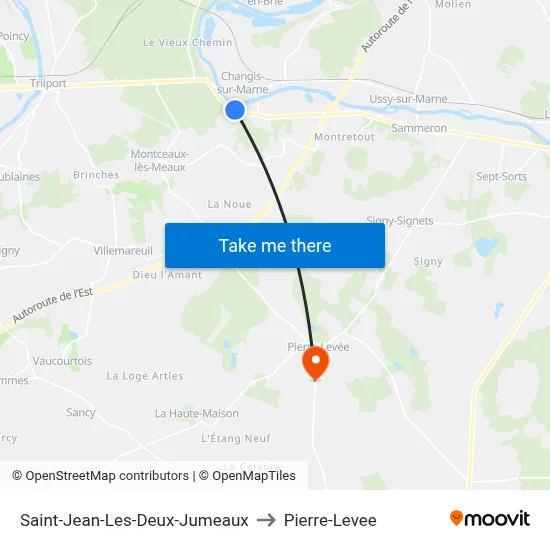 Saint-Jean-Les-Deux-Jumeaux to Pierre-Levee map