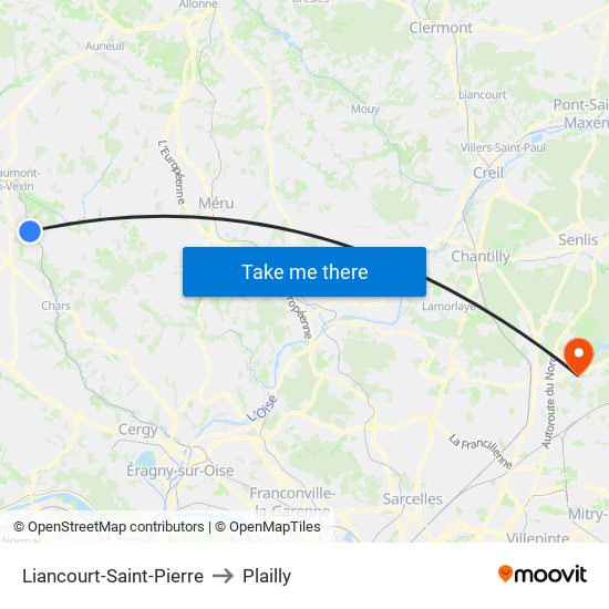 Liancourt-Saint-Pierre to Plailly map