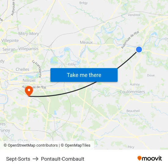 Sept-Sorts to Pontault-Combault map