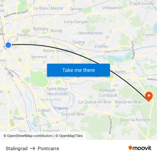 Stalingrad to Pontcarre map