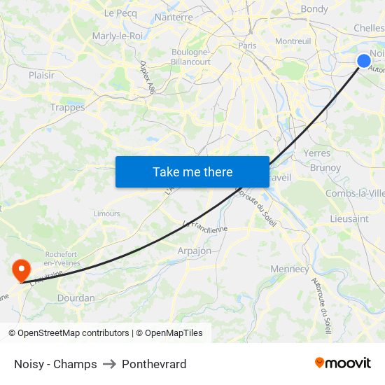 Noisy - Champs to Ponthevrard map