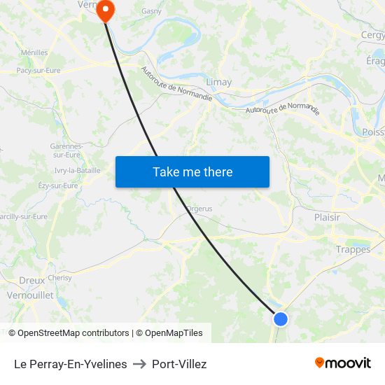 Le Perray-En-Yvelines to Port-Villez map