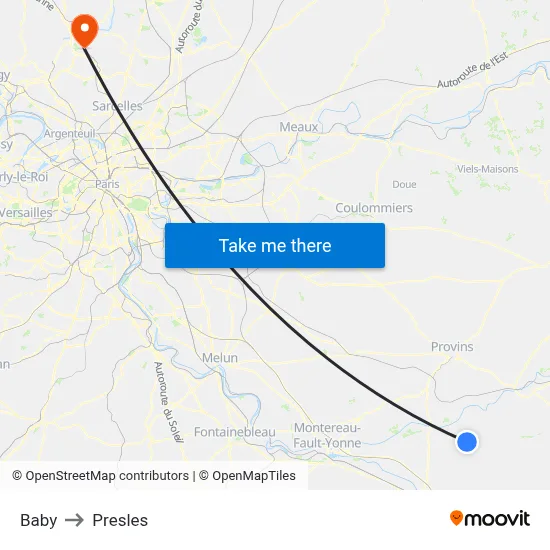 Baby to Presles map