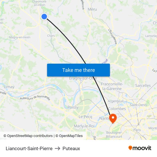Liancourt-Saint-Pierre to Puteaux map