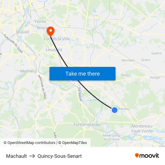 Machault to Quincy-Sous-Senart map