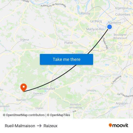 Rueil-Malmaison to Rueil-Malmaison map