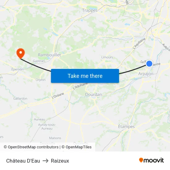Château D'Eau to Raizeux map