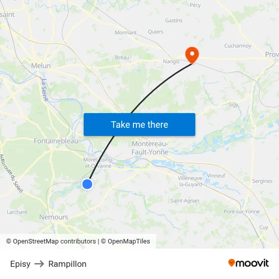 Episy to Rampillon map