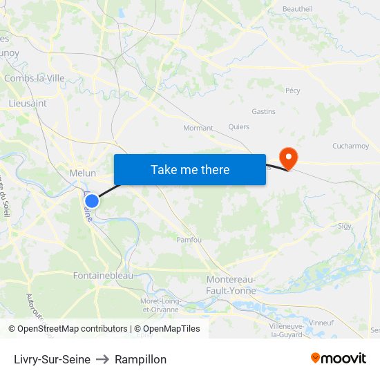 Livry-Sur-Seine to Rampillon map