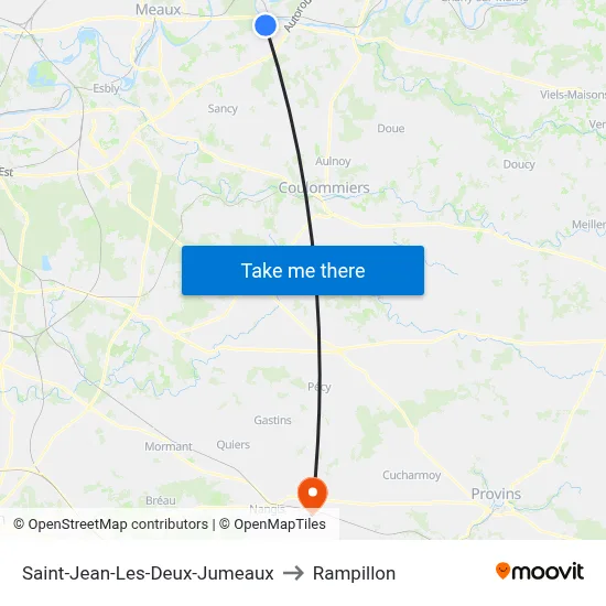 Saint-Jean-Les-Deux-Jumeaux to Rampillon map