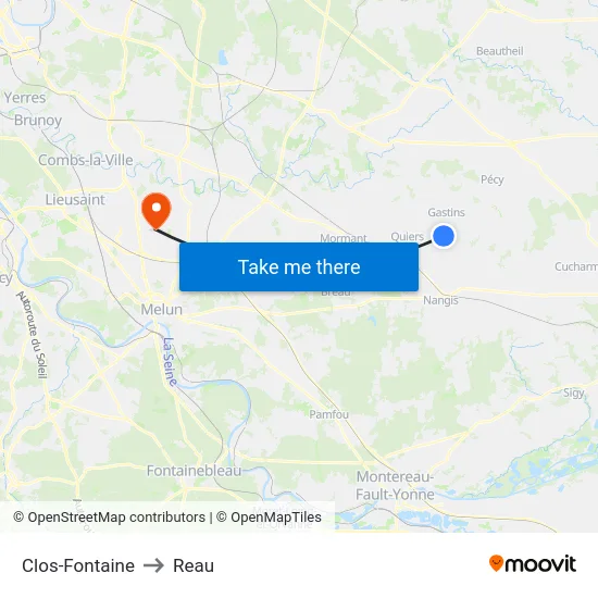 Clos-Fontaine to Reau map