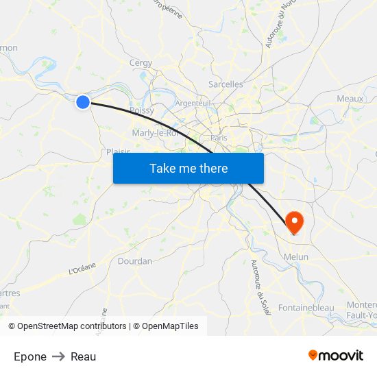 Epone to Reau map